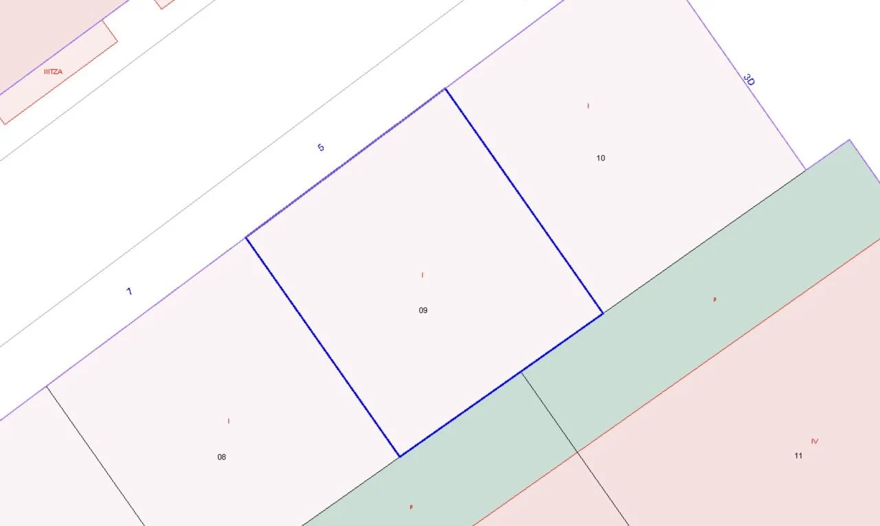 Mapa arquitectónico del barrio de Usera